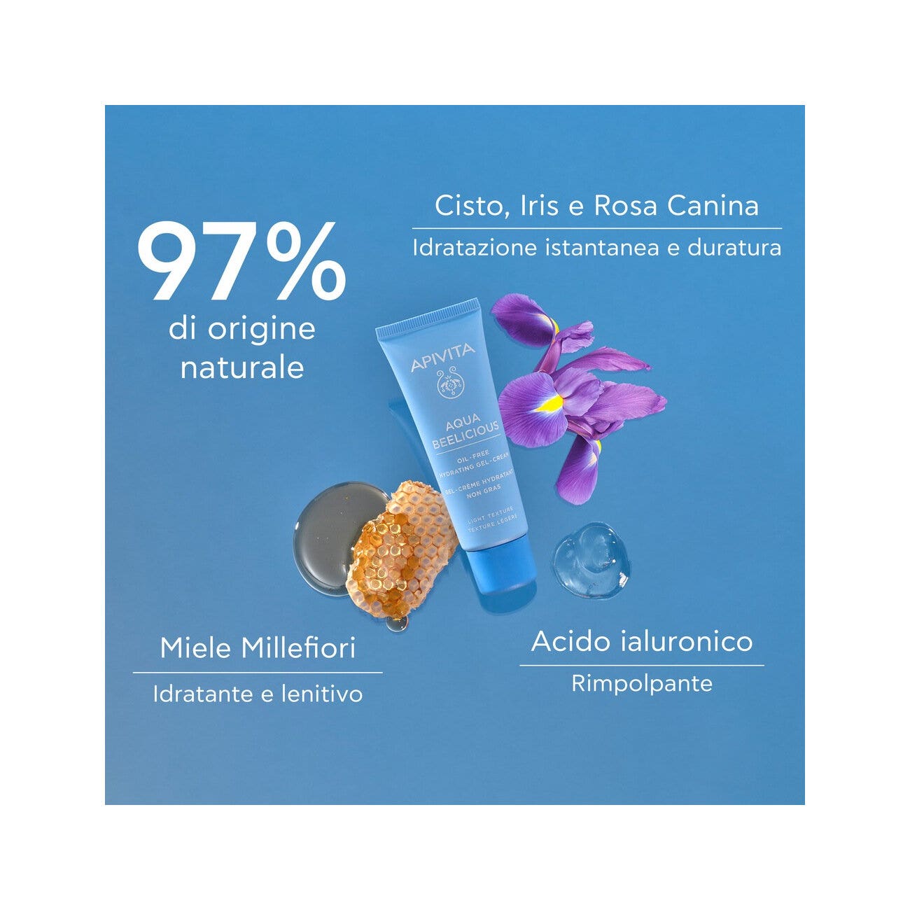 Apivita Gel-Crema Hidratante Oil Free Textura Ligera 40ml-3