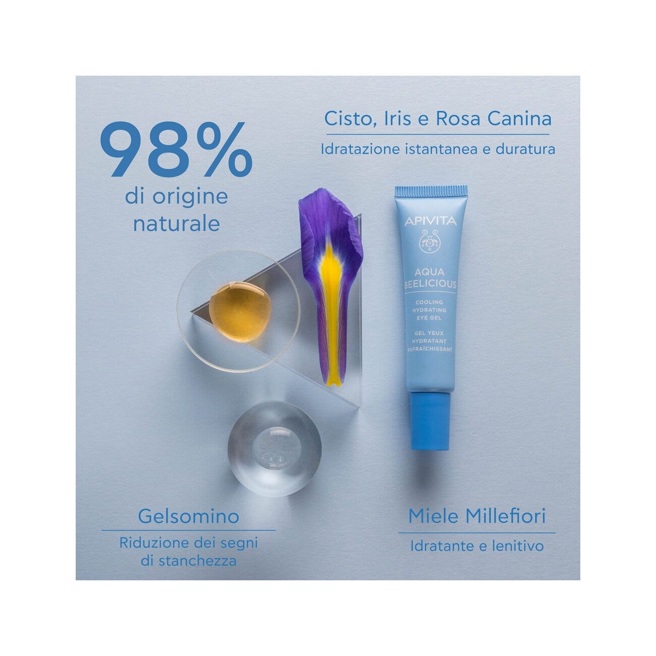 Apivita Gel Contorno de Ojos Hidratante Refrescante 15ml-3