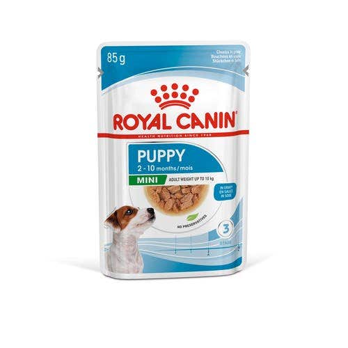 Royal Canin Puppy Mini Golosinas en Salsa para Perros Tamaño Mini Cachorros 12 Sobres-2