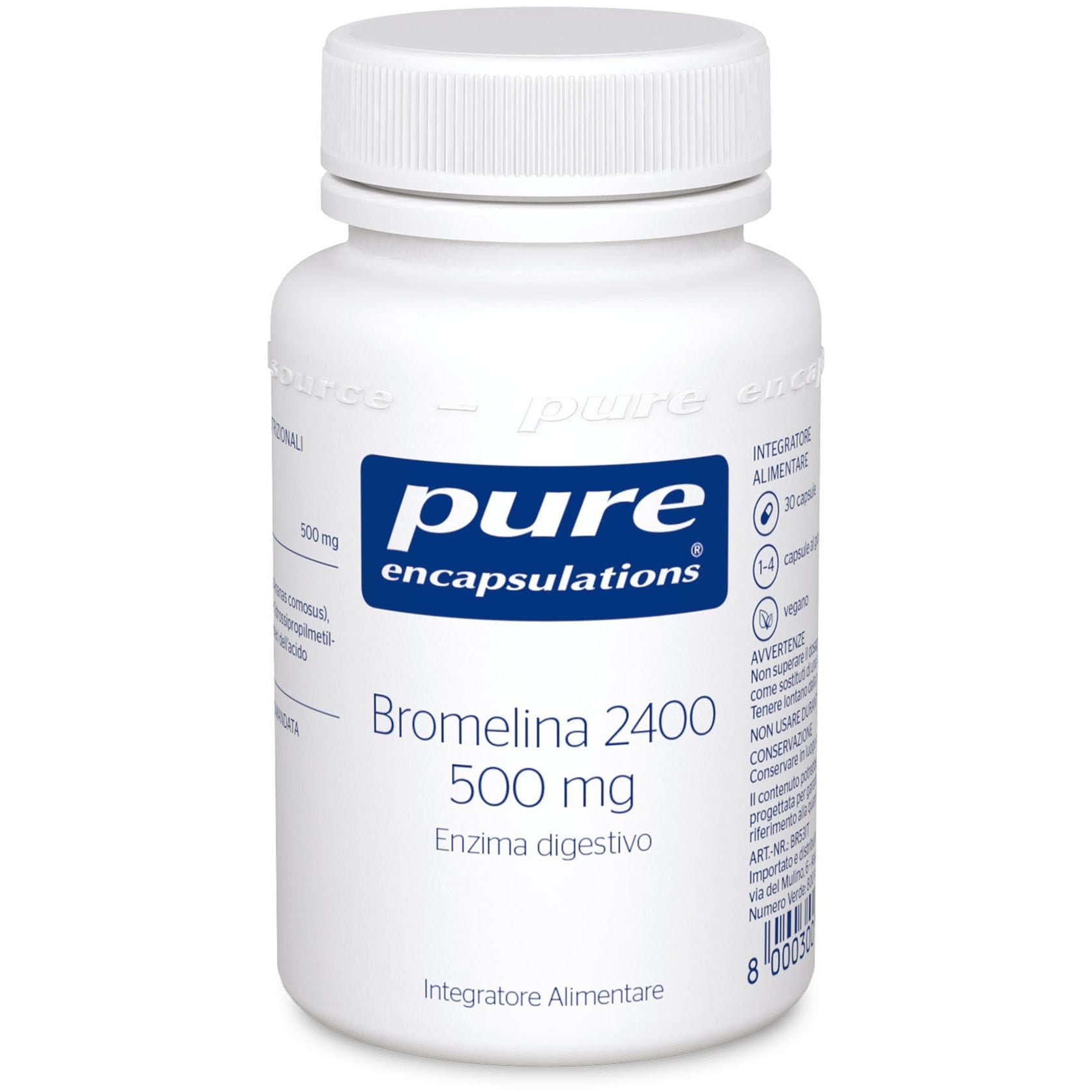 Pure Encapsulations Bromelina 30 Cápsulas-1