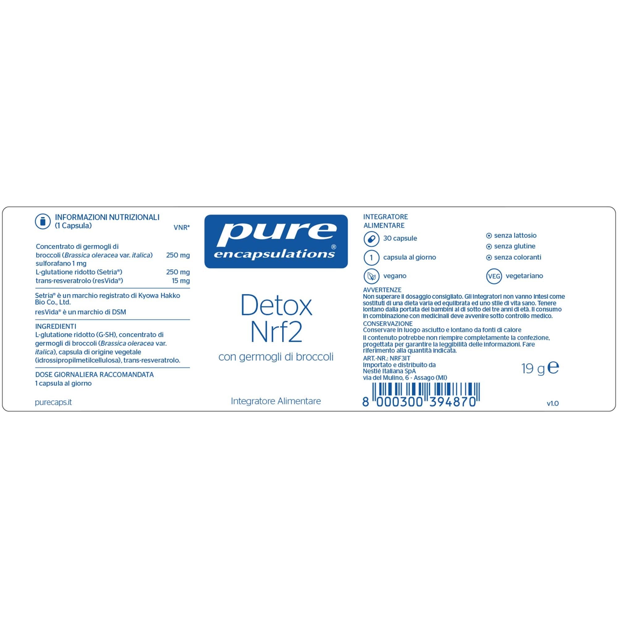 Pure Encapsulations Detox NRF2 30 Cápsulas-2