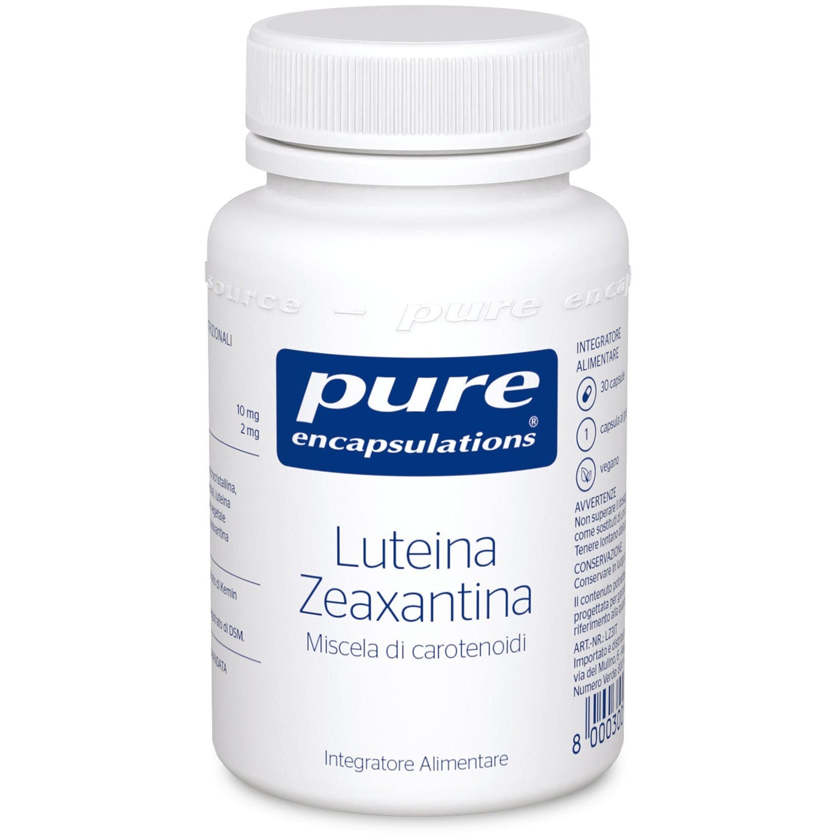 Pure Encapsulations Luteína Zeaxantina 30 Cápsulas-3