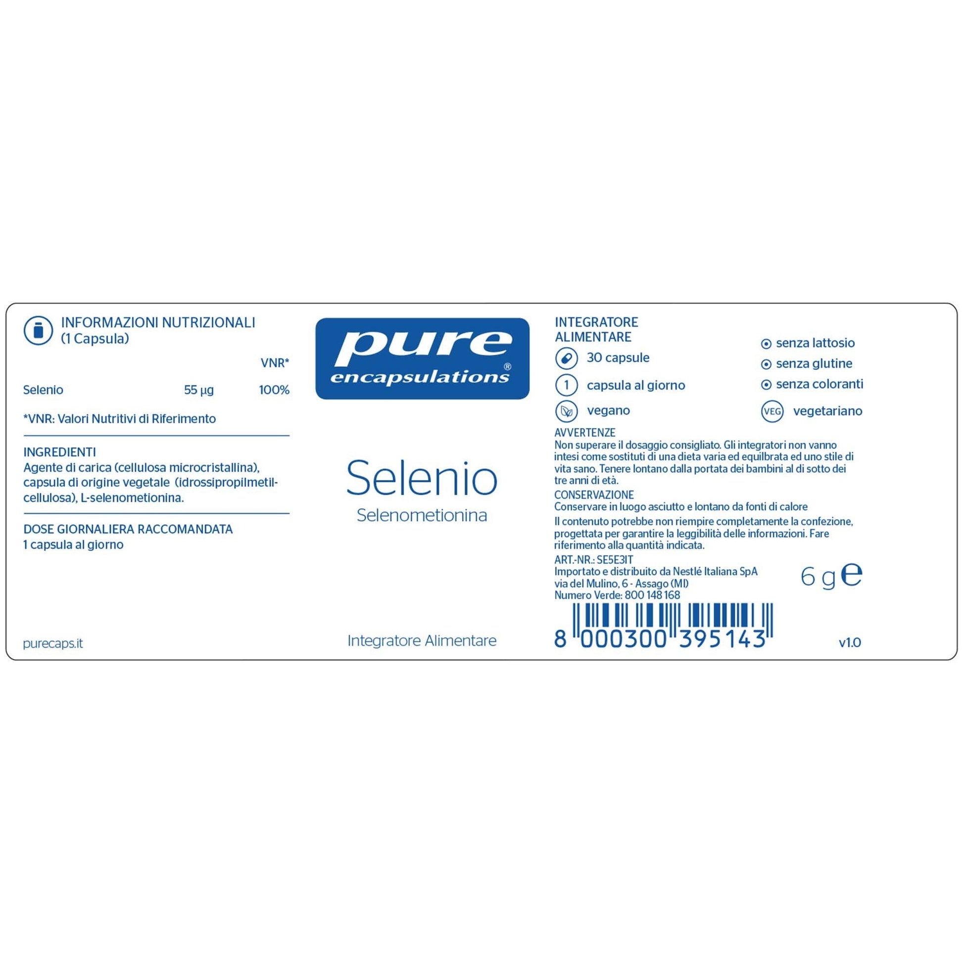 Pure Encapsulations Selenio 30 Cápsulas-4