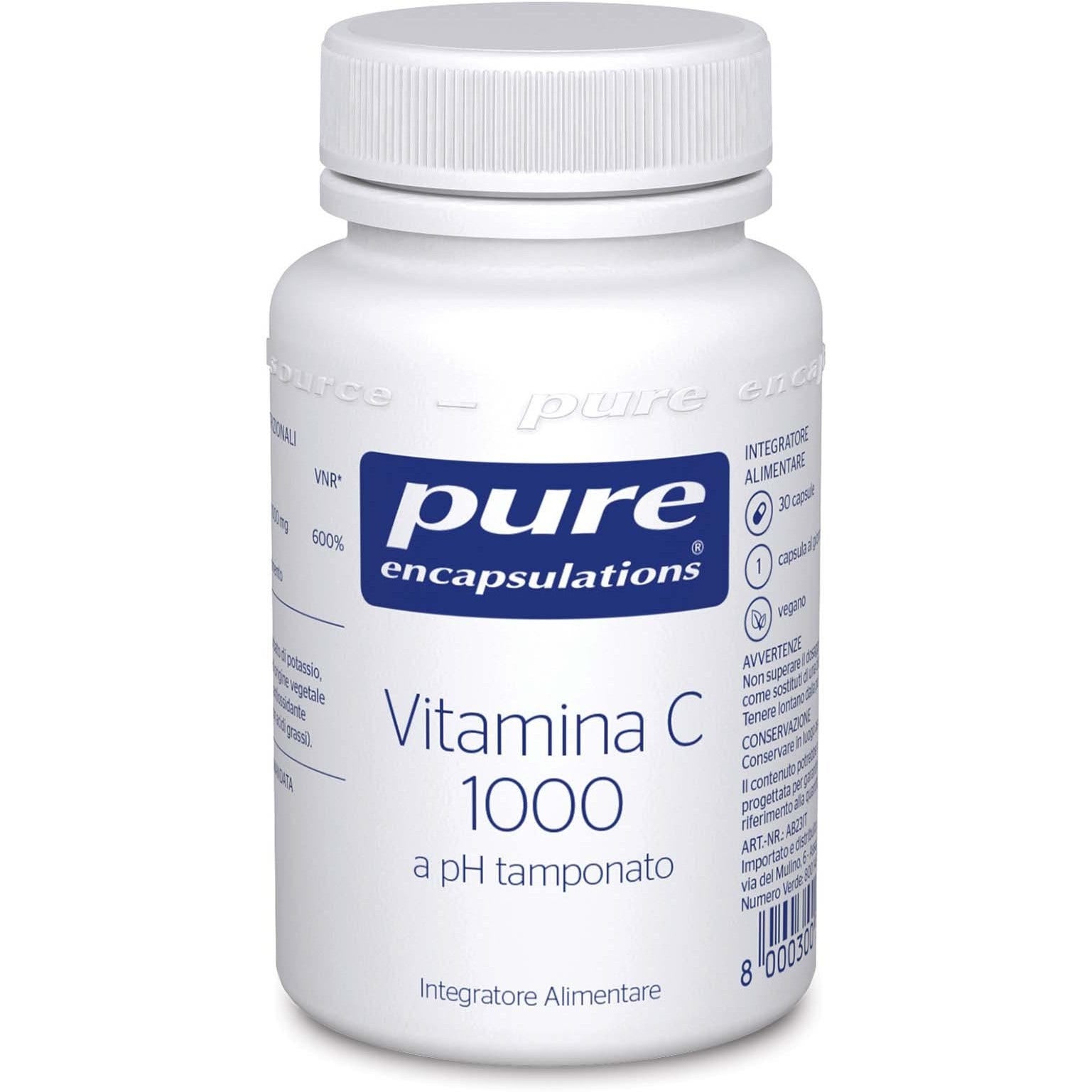 Pure Encapsulations Vitamina C 1000 30 Cápsulas-1