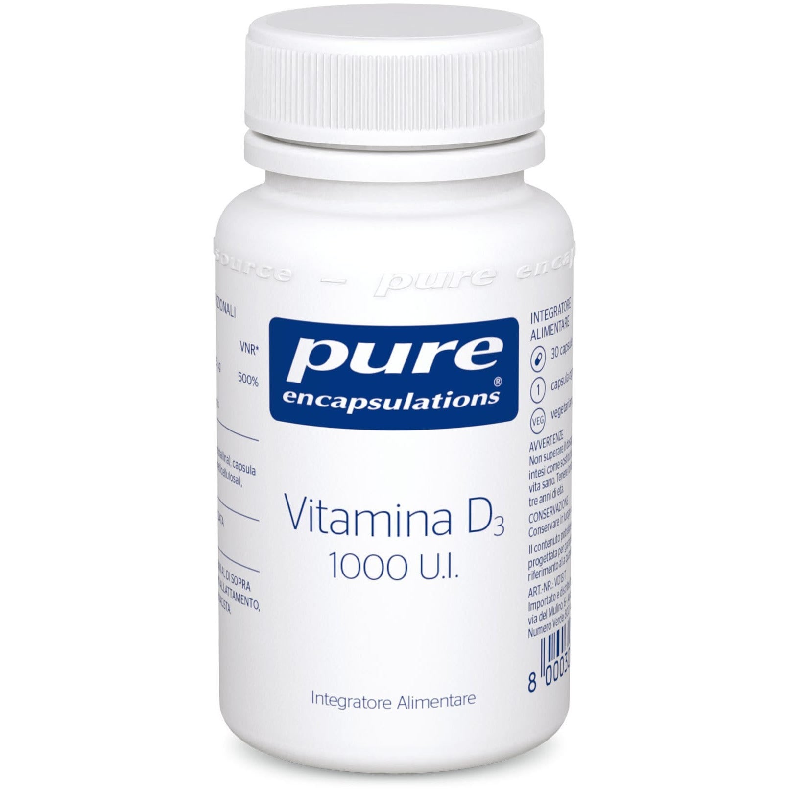 Pure Encapsulations Vitamina D3 30 Cápsulas-3