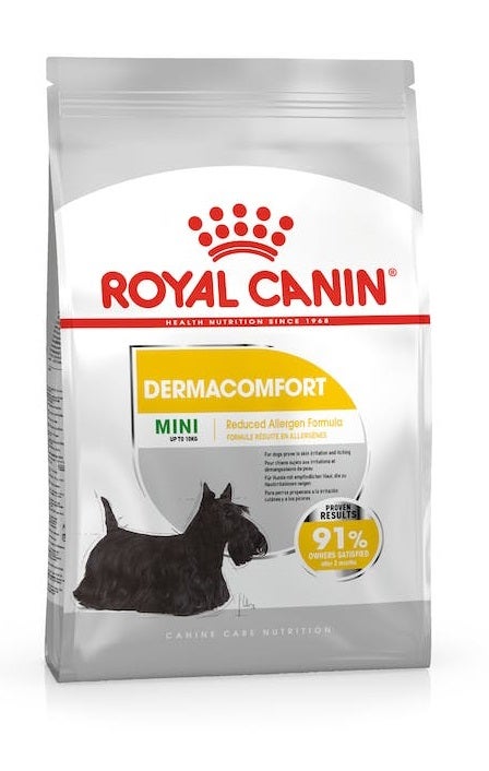 Royal Canin Dermacomfort Mini Croquetas para Perros Adultos/Maduros Razas Pequeñas/Mini Bolsa 8kg-1