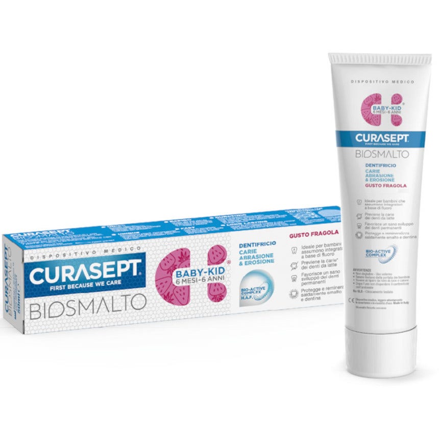 Curasept Biosmalto Baby Kid Fresa Pasta Dentifrica 50ml 6meses +-5