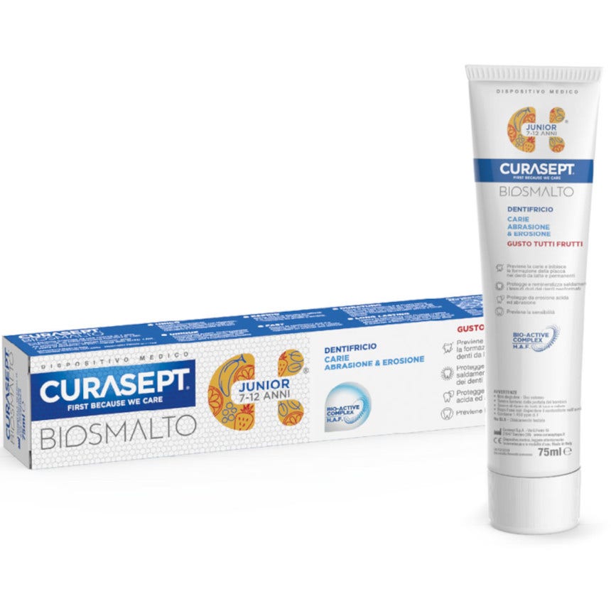 Curasept Biosmalto Dentífrico Junior 75ml 7/12 Años-6