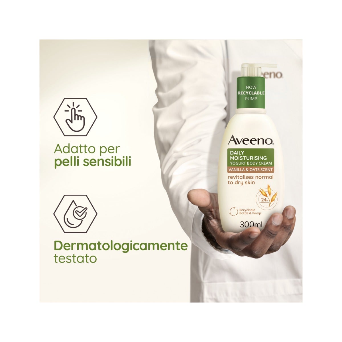 Aveeno Daily Moisturizing Crema Corporal Hidratante Yogurt Vainilla & Avena 300ml-20