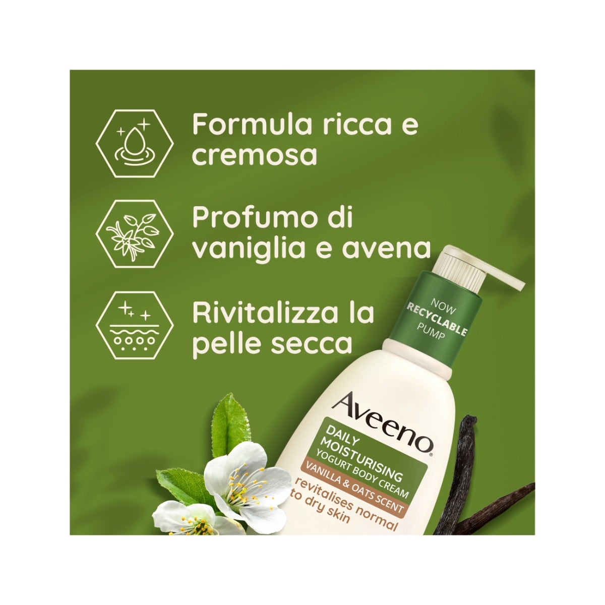 Aveeno Daily Moisturizing Crema Corporal Hidratante Yogurt Vainilla & Avena 300ml-22