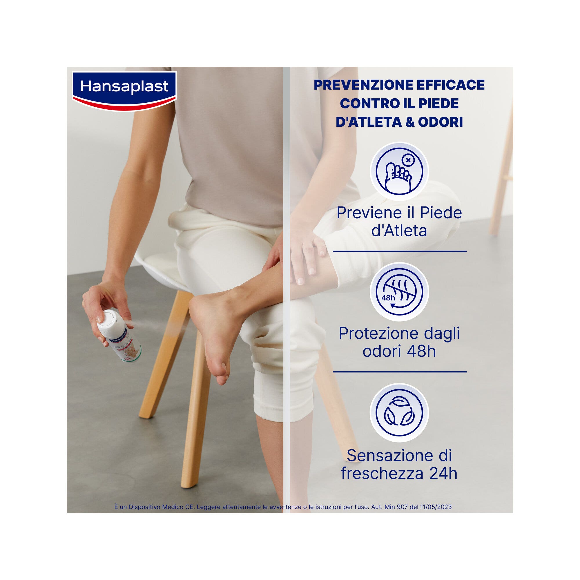 Hansaplast Protección Pies Desodorante 2 En 1 150ml-2