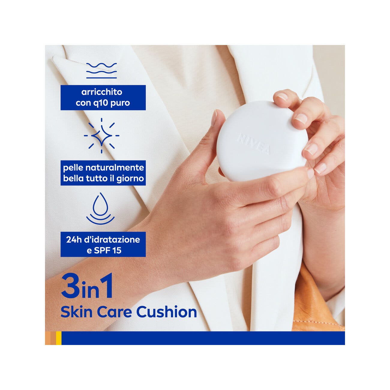 Nivea Q10 Plus Cojín Antiarrugas 3 En 1 Cuidado De La Piel Ligero-Medio 15ml-11