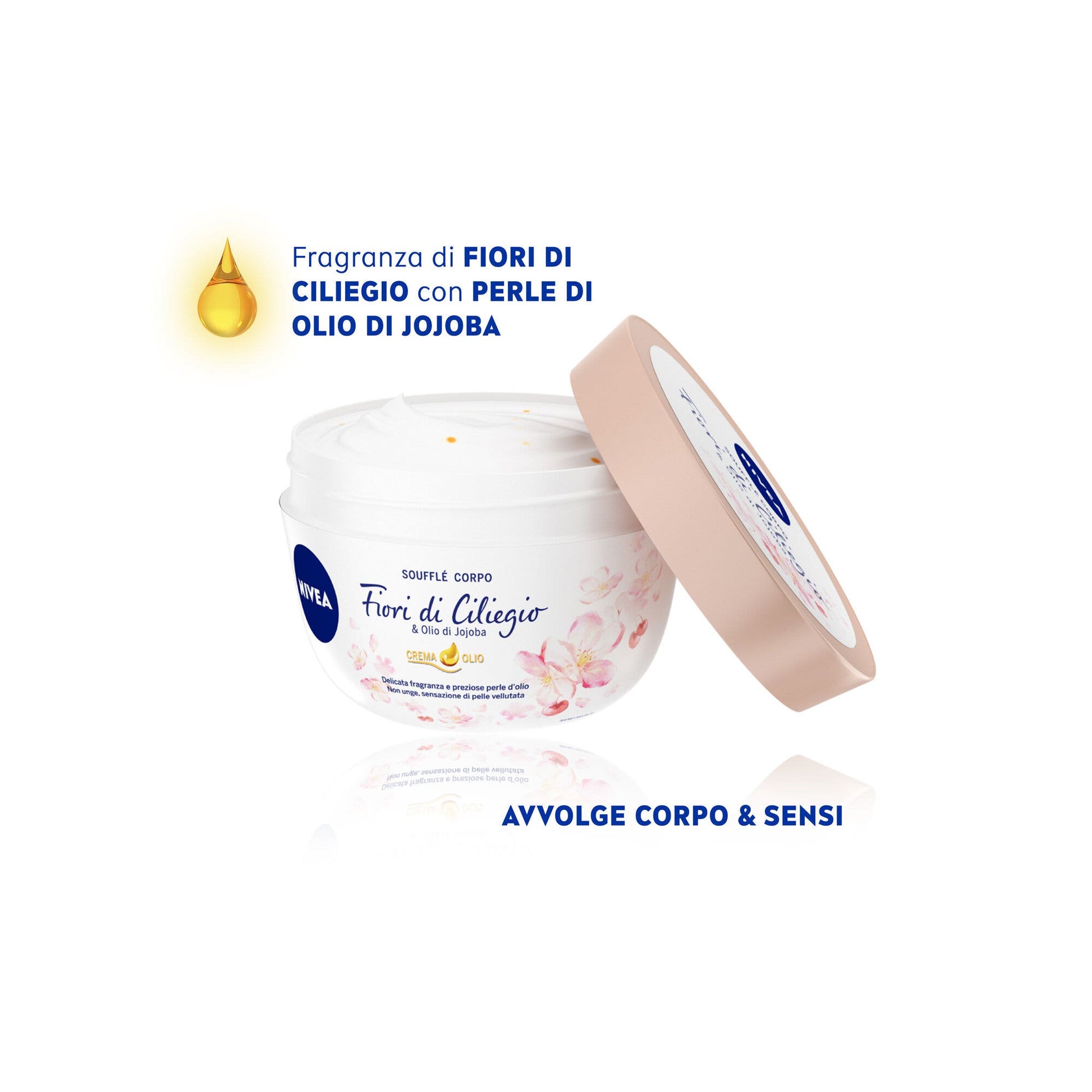 Nivea Soufflé Corporal Flores de Cerezo 200ml-2