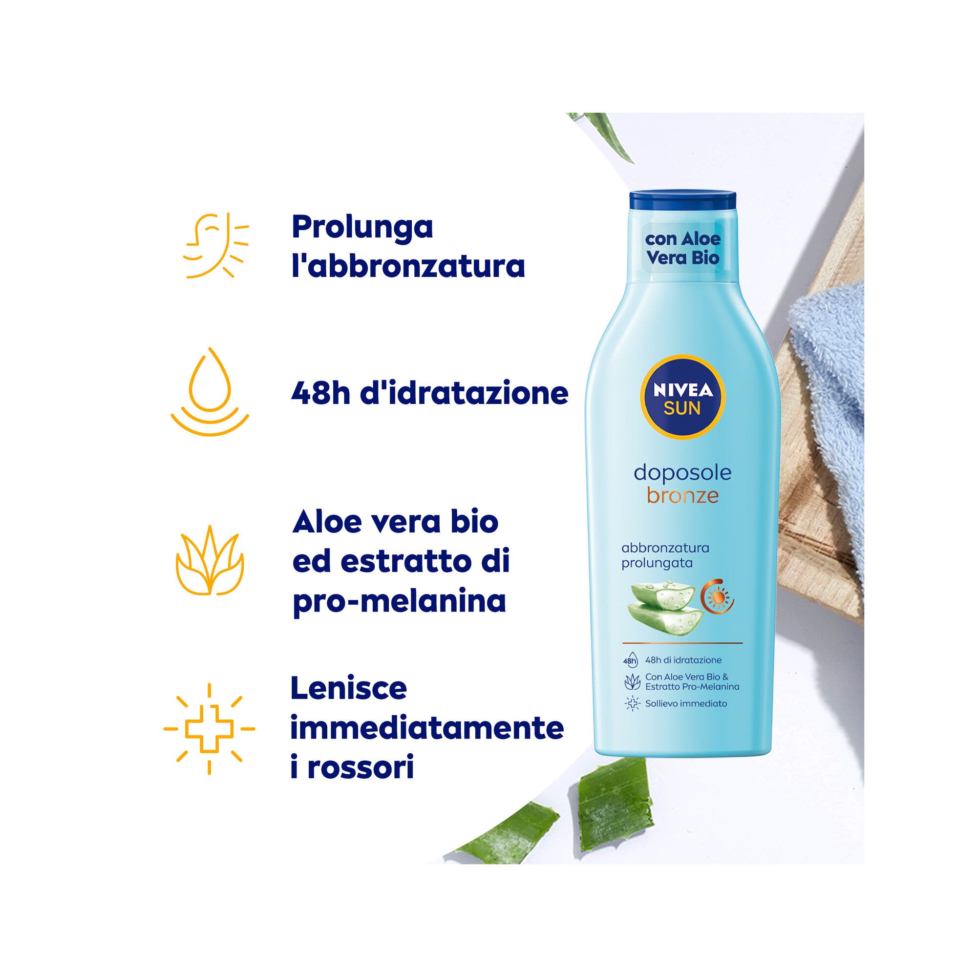 Nivea Sun After Sun Loción Corporal Bronce 200ml-4