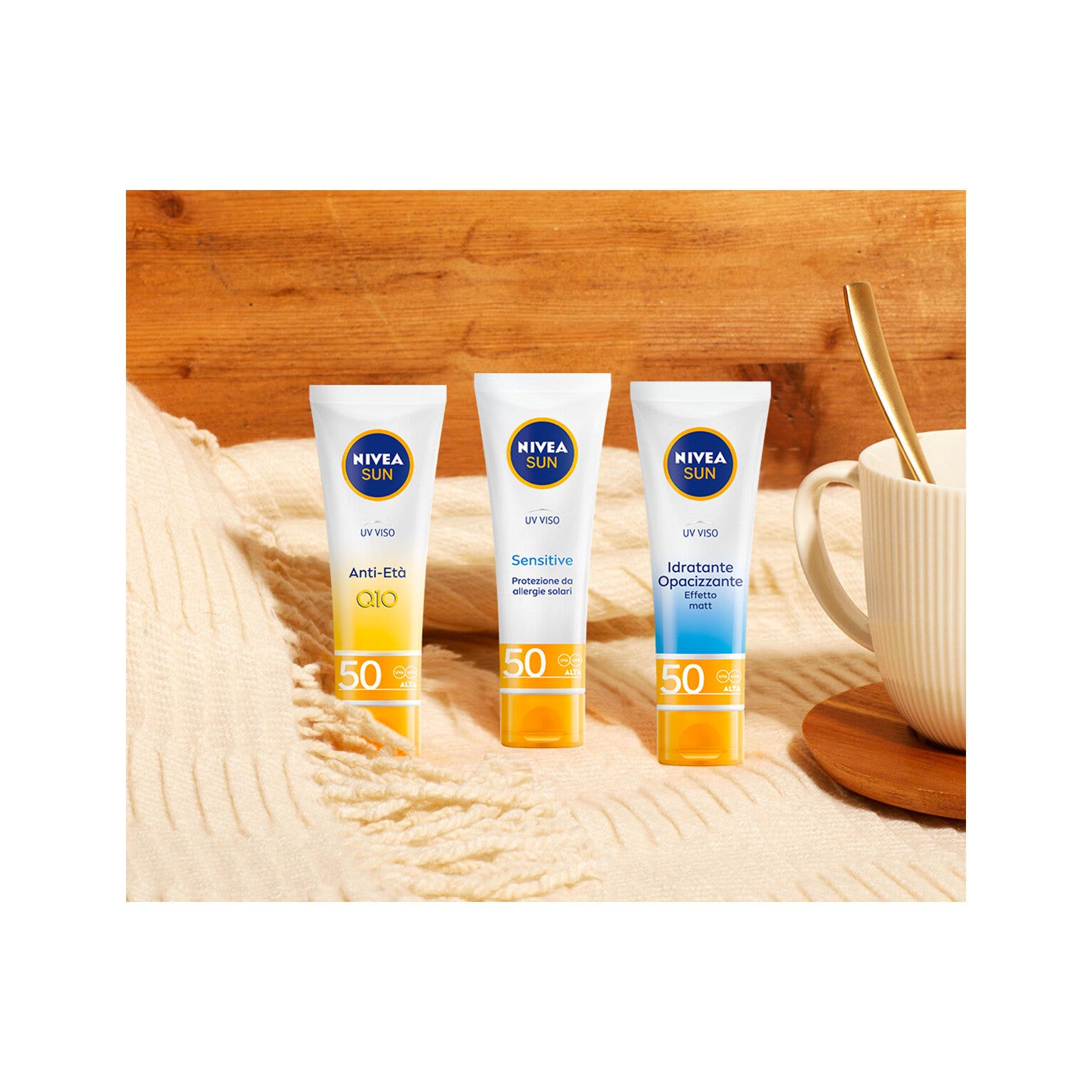 Nivea Sun Crema Facial Pieles Sensibles Uv SPF50 50ml-6