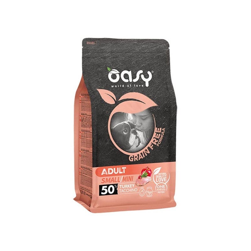 Oasy Grain Free Adult Small & Mini Con Pavo Para Perros Adultos 2,5kg-1