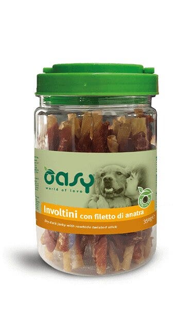 Oasy Snack Rollitos para Perros con Filete de Pato para Perros 350g-2