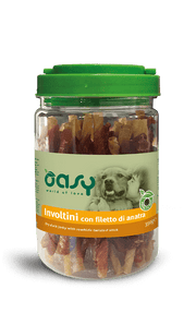 Oasy Snack Rollitos para Perros con Filete de Pato para Perros 350g-1