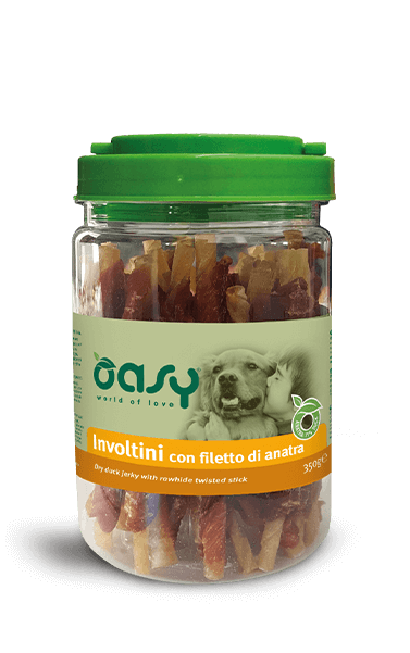 Oasy Snack Rollitos para Perros con Filete de Pato para Perros 350g-1