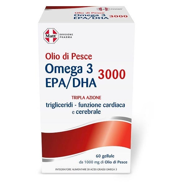 Matt Pharma Omega 3 Epa/Dha 3000 Triple Acción Aceite De Pescado 60 Geles-2