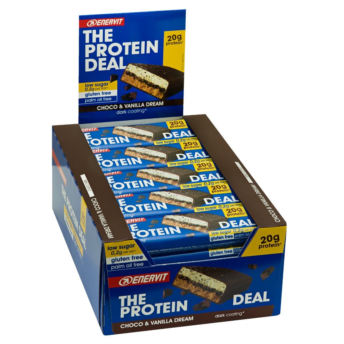 Enervit The Protein Deal Barrita Proteica Choco Vainilla 25 Barritas de 55g-1