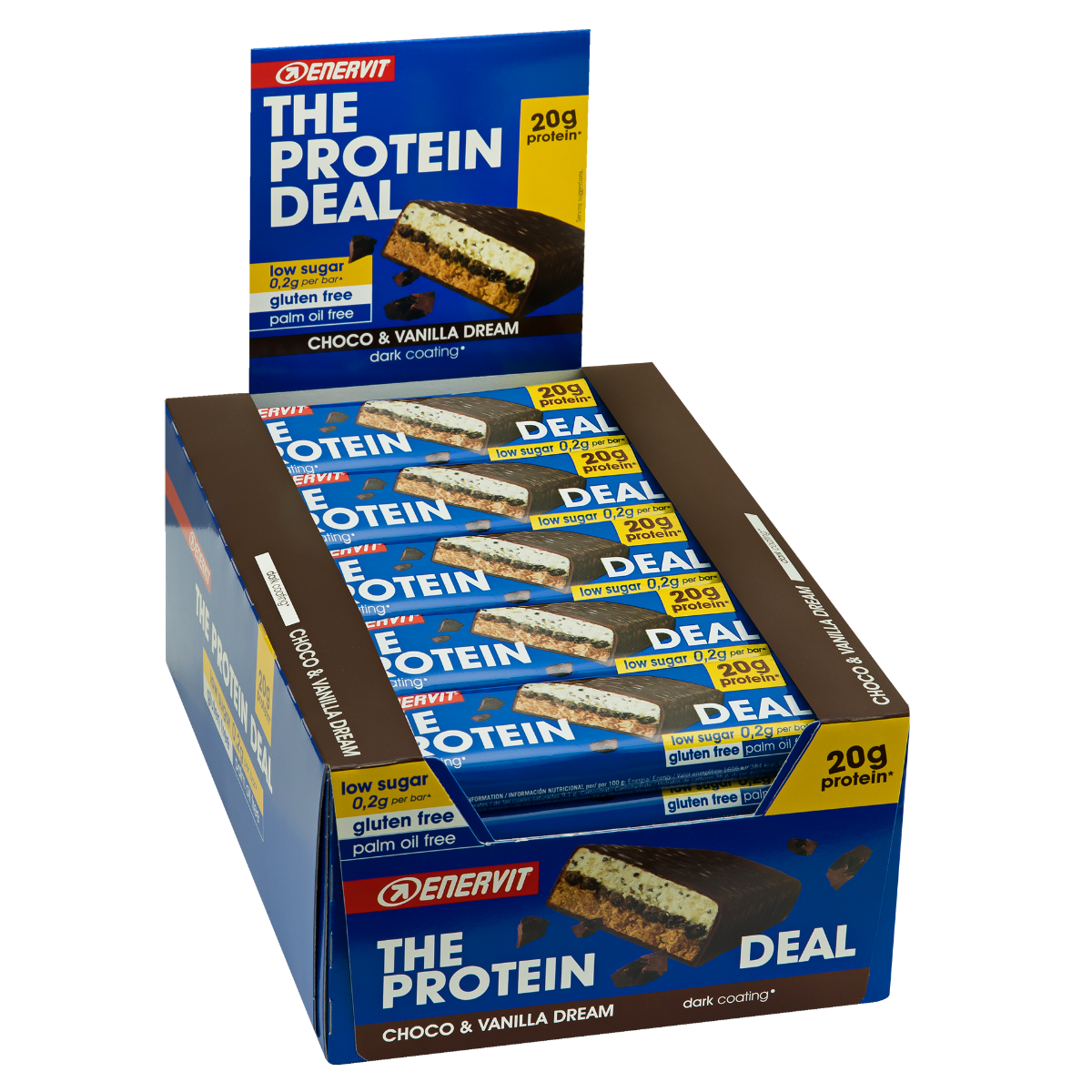 Enervit The Protein Deal Barrita Proteica Choco Vainilla 25 Barritas de 55g-1