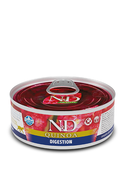 Farmina N&D Quinoa Digestion Para Gatos Adultos Lata 80g-1