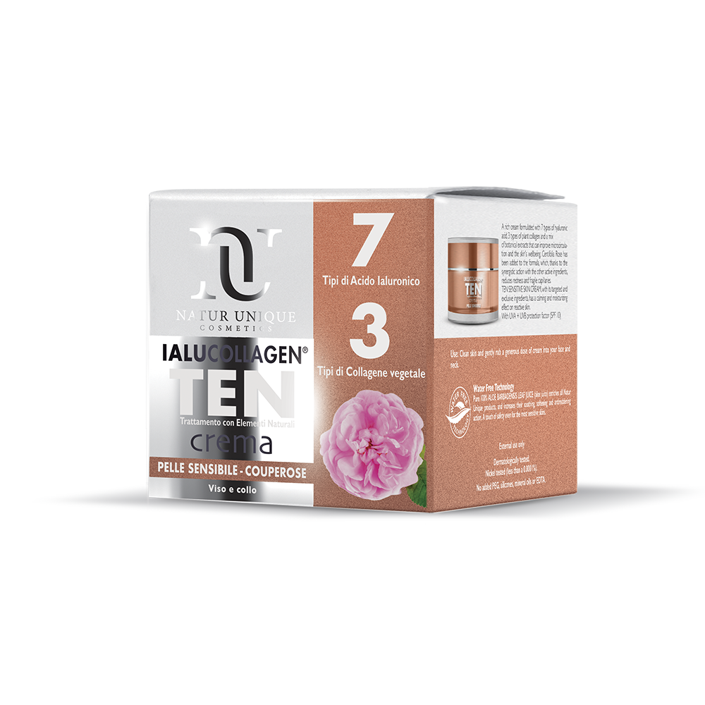 Natur Unique Ialucollagen Ten Crema Pieles Sensibles Con Cuperosis Rostro 50ml-1