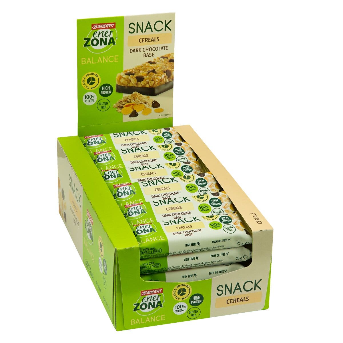 Enerzona Snack Cereales Choco 30 Barritas de 25g-1