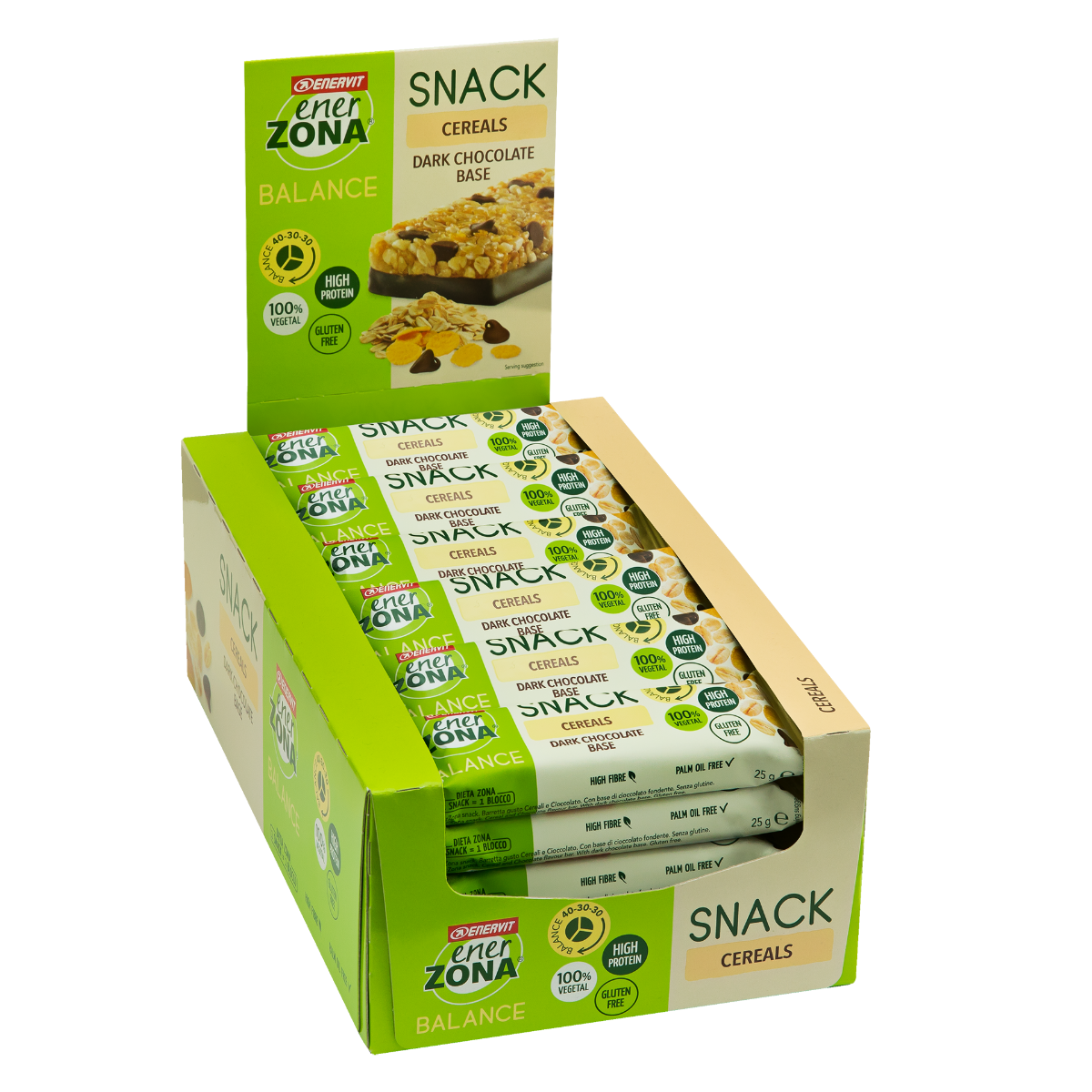 Enerzona Snack Cereales Choco 30 Barritas de 25g-1