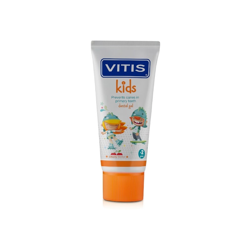 Vitis Kids Dental Gel Dentífrico Sabor Cereza Para Niños A Partir De 2 Años 50ml-2