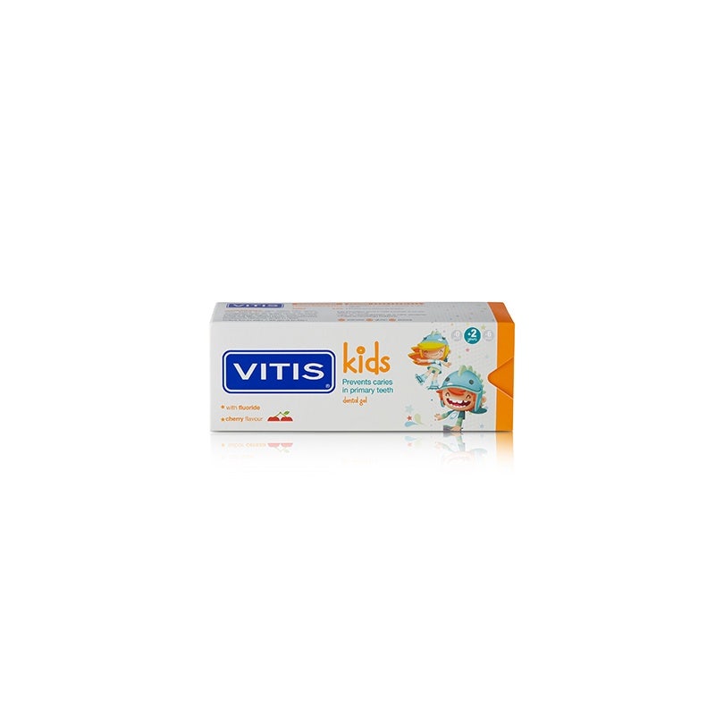 Vitis Kids Dental Gel Dentífrico Sabor Cereza Para Niños A Partir De 2 Años 50ml-3