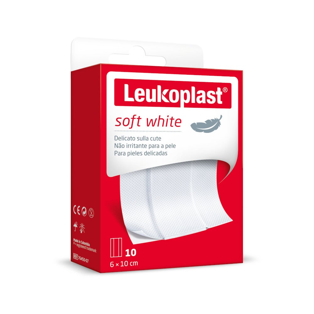 Leukoplast Apósitos Blandos Blancos 1mx6cm 10 Piezas-3