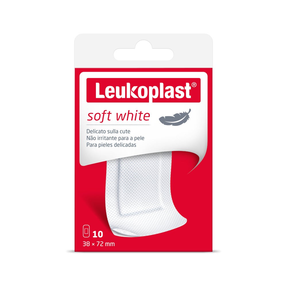 Leukoplast Soft White Parches 72mmx38mm 10 Piezas-3