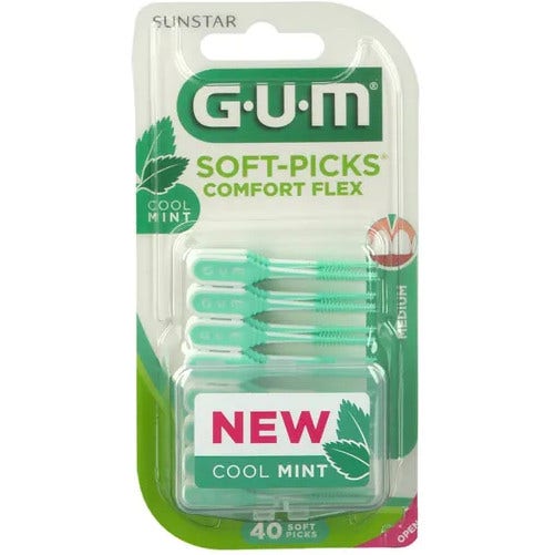 Gum Comfort Flex Mint Cepillos Interdentales 40 Piezas-2