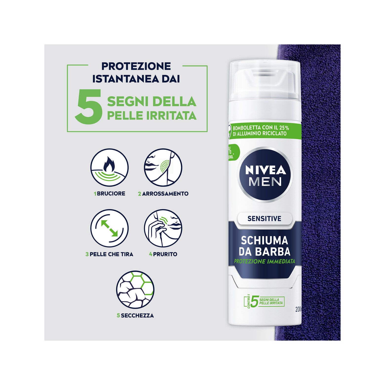 Nivea Men Sensitive Espuma 200ml-4
