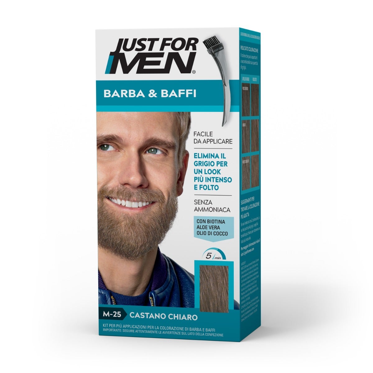 Just For Men Barba y Bigote M25 Marrón Claro 51g-5