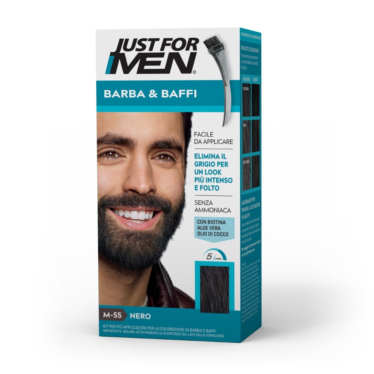 Just For Men Barba y Bigote M55 Negro 51g-4