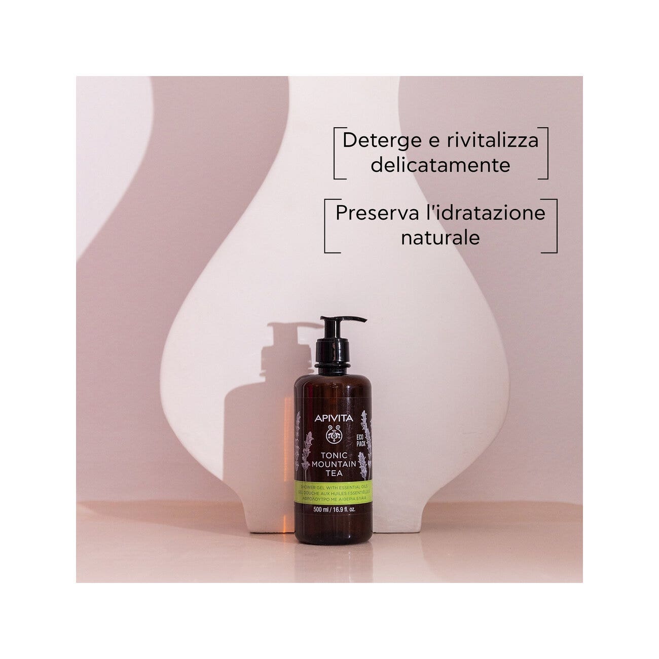 Apivita Gel de Ducha Té de Montaña Revitalizante 500ml-4