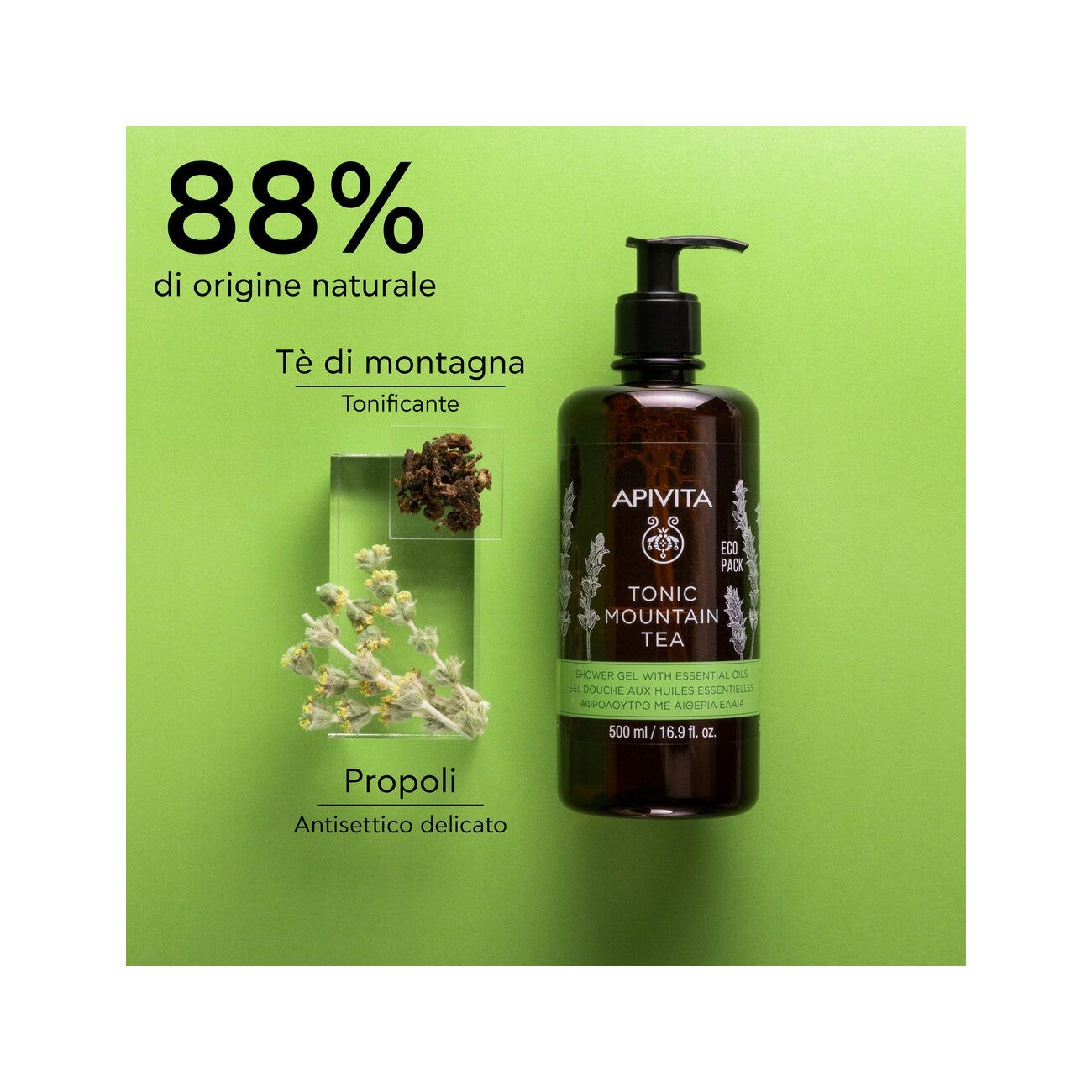 Apivita Gel de Ducha Té de Montaña Revitalizante 500ml-5