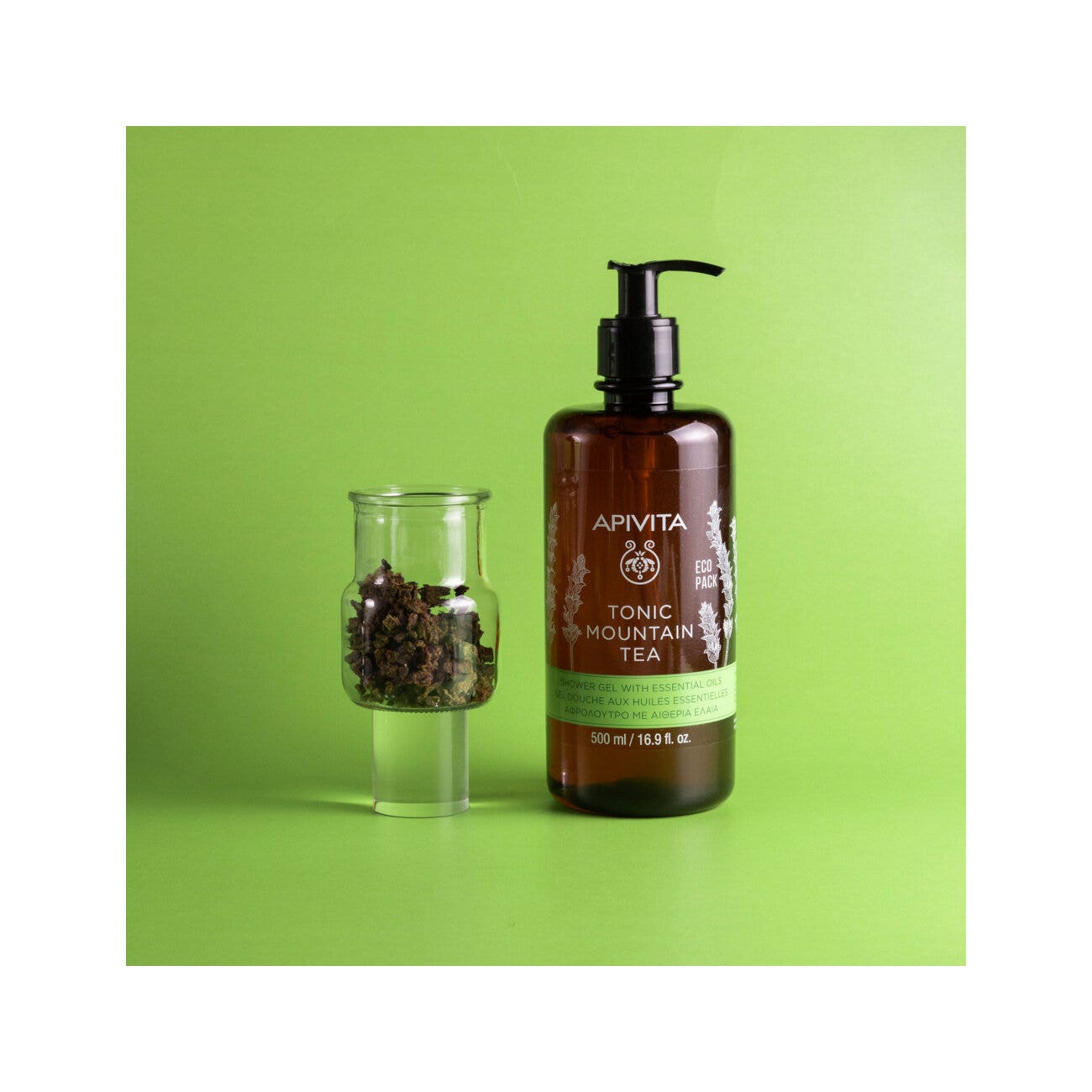 Apivita Gel de Ducha Té de Montaña Revitalizante 500ml-8