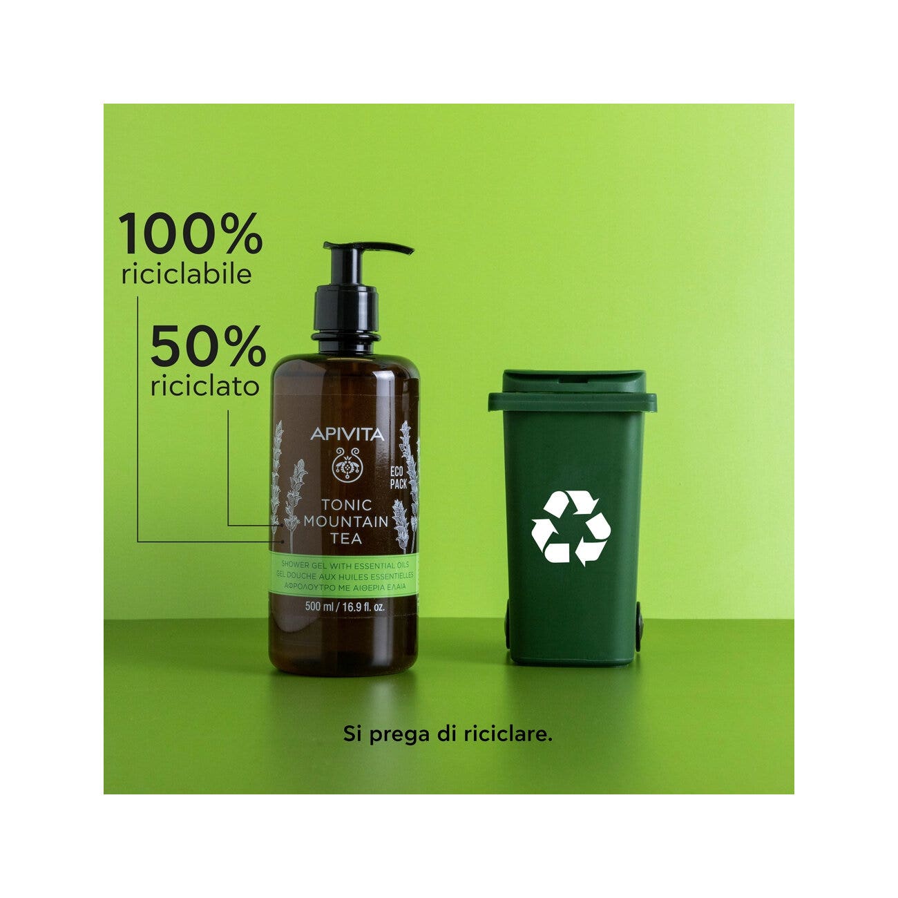 Apivita Gel de Ducha Té de Montaña Revitalizante 500ml-10