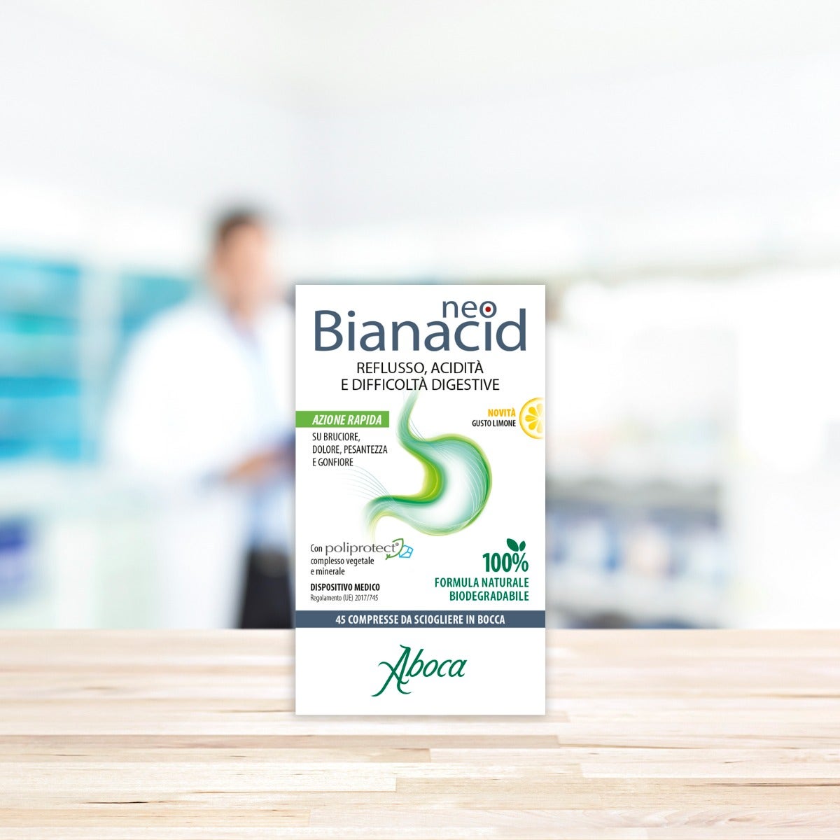 Aboca Neo Bianacid 45 Comprimidos Sabor Limón-3
