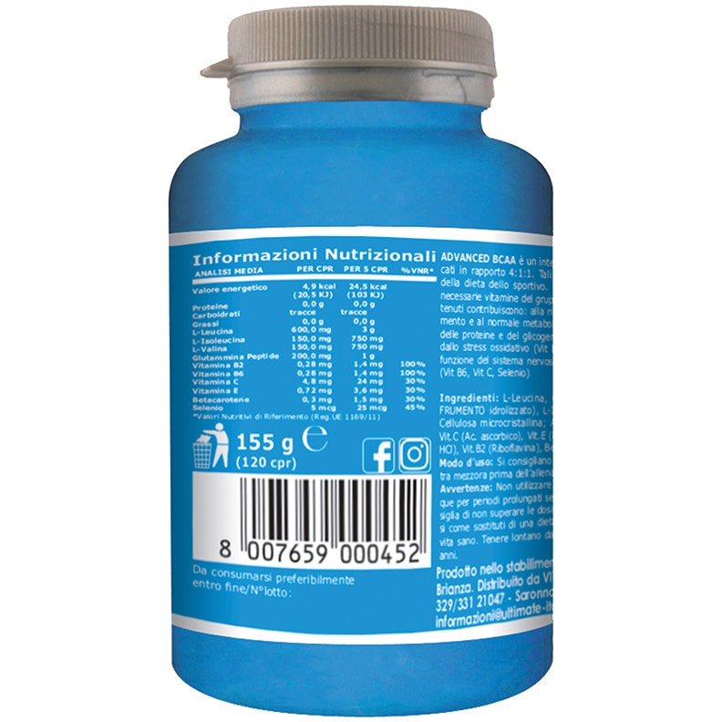 Ultimate Advanced BCAA 120 tabletas-4