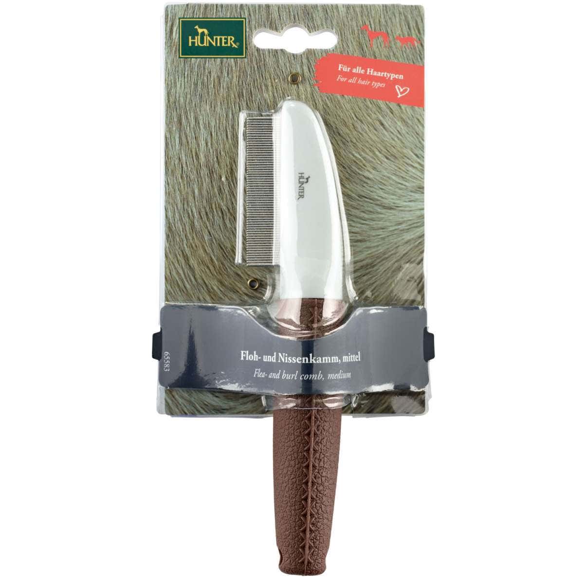 Hunter Peine Antipulgas/piojos Peine Para Pulgas Y Liendres 1 Pieza Talla L-1