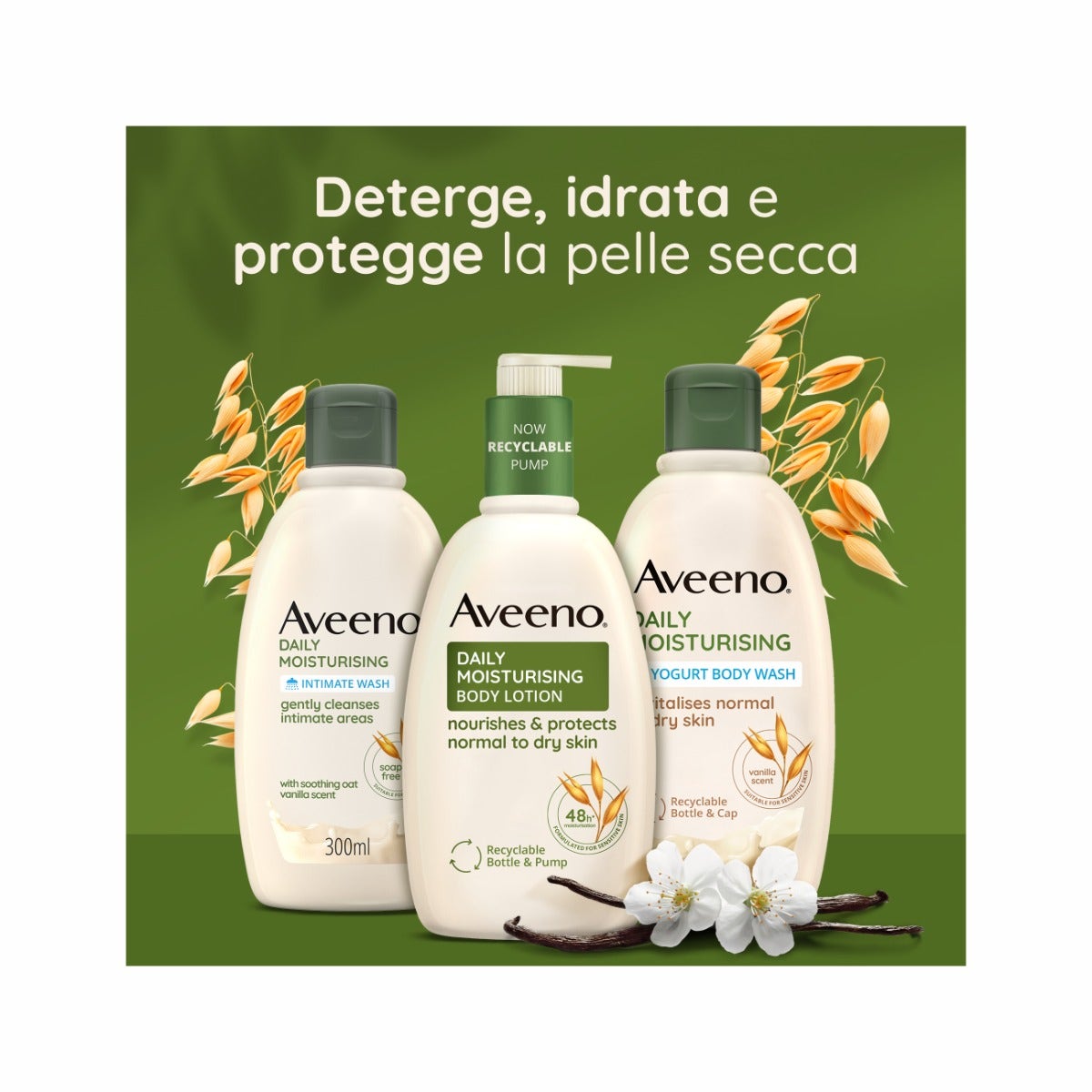 Aveeno Daily Moisturizing Vanilla & Oat Shower Gel 300ml-14