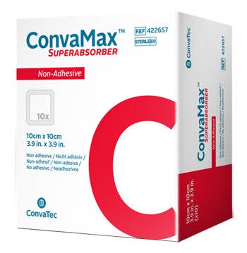 ConvaMax Apósito Estéril Superabsorbente No Adhesivo 10x10cm 10 Piezas-1