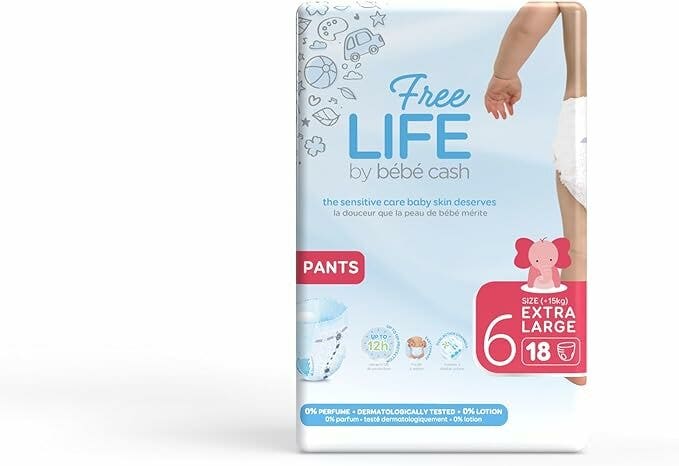Freelife Bebe Cash Pantalones Talla 6 Extra Grande 18 Piezas-2
