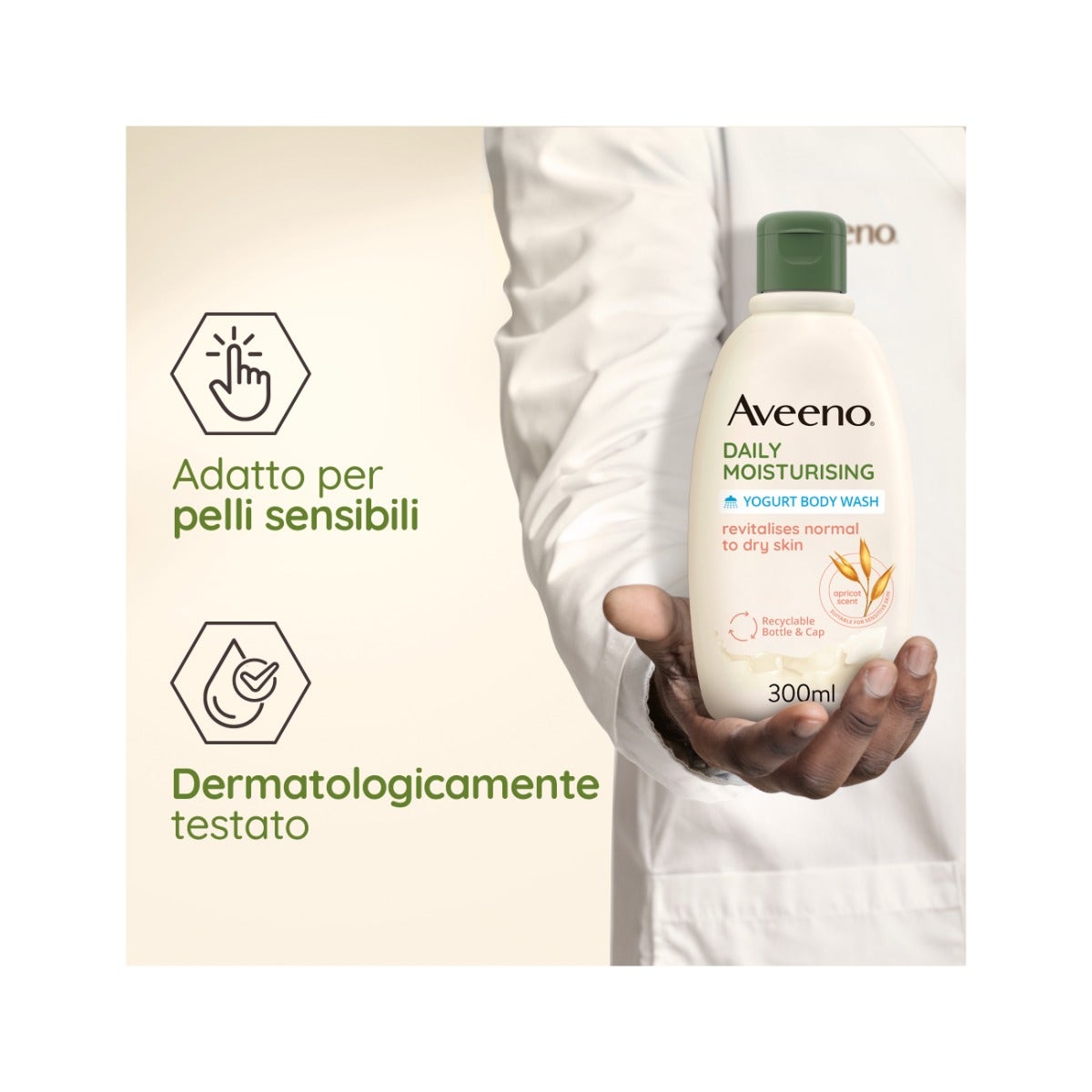 Aveeno Daily Hidratante Gel de Ducha Yogur Miel de Albaricoque 300ml-19