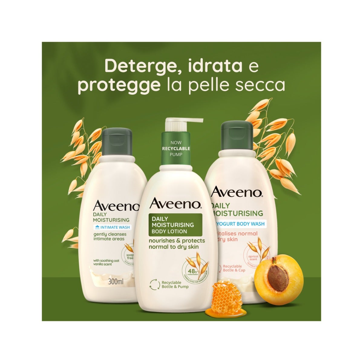 Aveeno Daily Hidratante Gel de Ducha Yogur Miel de Albaricoque 300ml-22